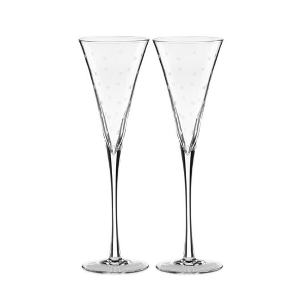 Kate Spade Toasting Flutes (4)